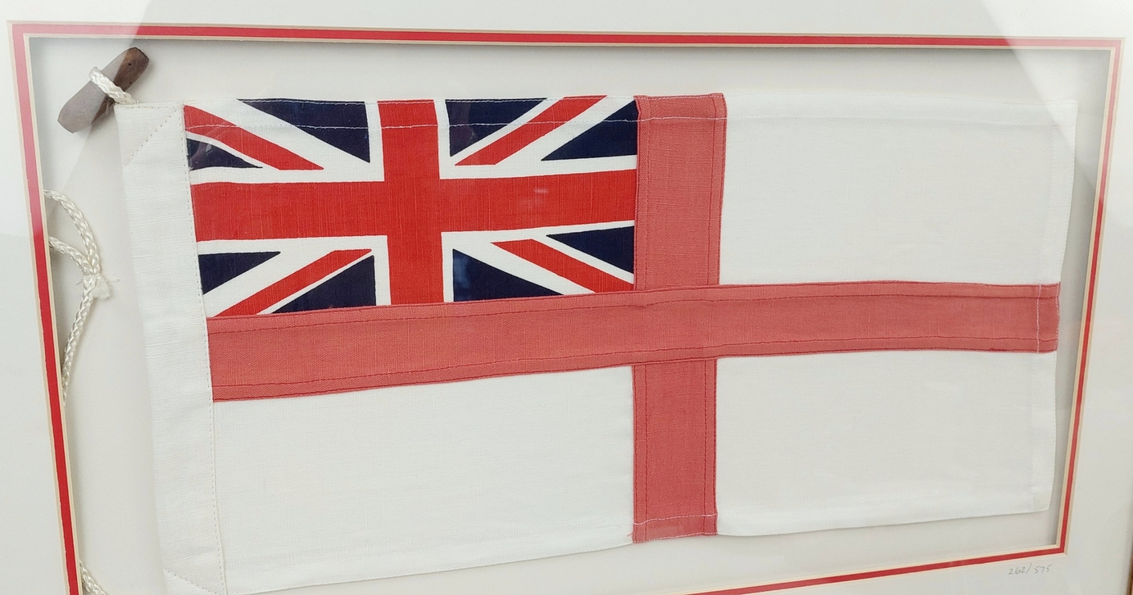 Framed Royal Navy And Royal Mail Flag And Stamps Display - Image 2