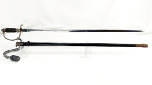 German, WW2, SS Officer Candidate Sword and Scabbard with Replacement Knot