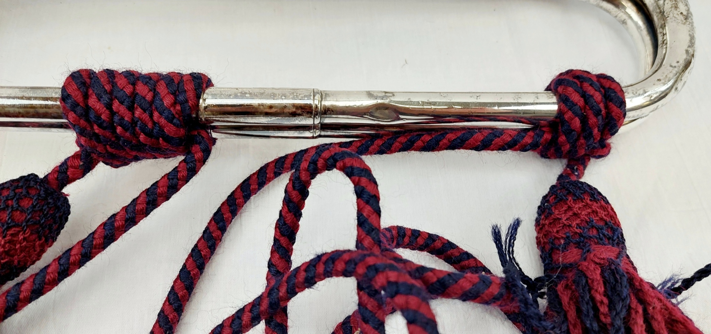Hampshire Yeomanry Volunteers Or Middlesex Volunteers 1920s White Metal Bugle #2 - Image 10