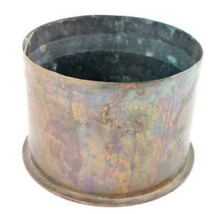 Imperial German, WW2, 15cm sFH 13 Heavy Howitzer Shell Case, Dated 1915, Polte (MPZ), Fired Primer “Schlagzünder Ckl 14”