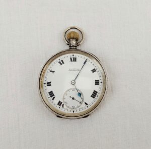 Sterling Silver H. Samuel Top Winding Pocket Watch - London 1918