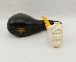 Cased Mid 20th C. Turkish Meershaum Pipe