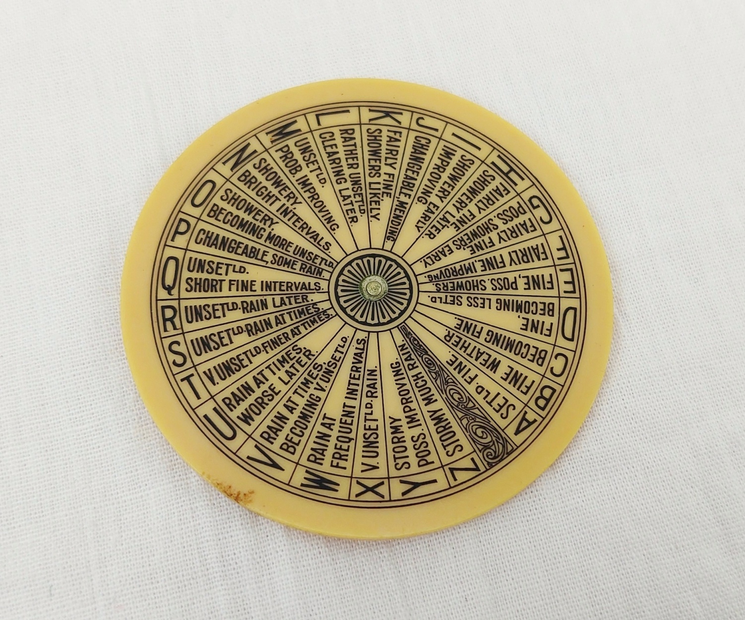 Antique Negretti & Zambra London 1915Provisional Patent Pocket Weather Forecaster - Image 4