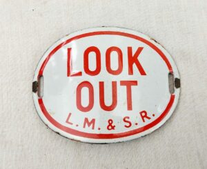 LM & SR Railway Look Out Enamel Arm Band #1