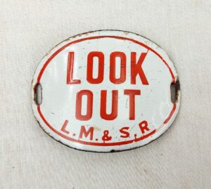 LM & SR Railway Look Out Enamel Arm Band #2