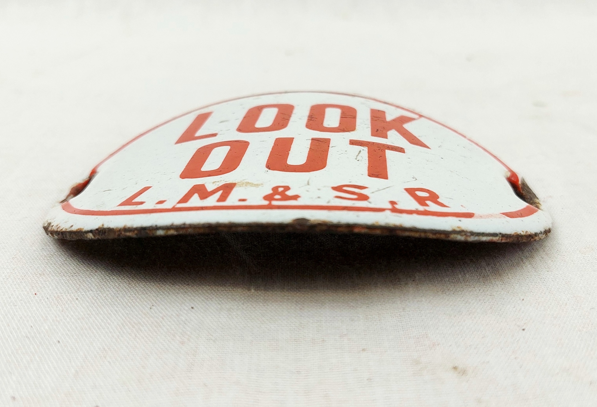 LM & SR Railway Look Out Enamel Arm Band #2 - Image 3