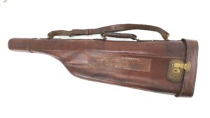 Leather Leg-of-Mutton Shotgun Case, Marked “R.C.R.” – 79 cm Long