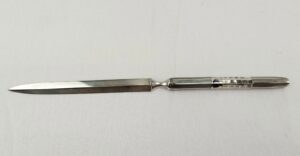 London 1967 Silver Handled Letter Opener Perpetual Calendar By Cohen & Charles