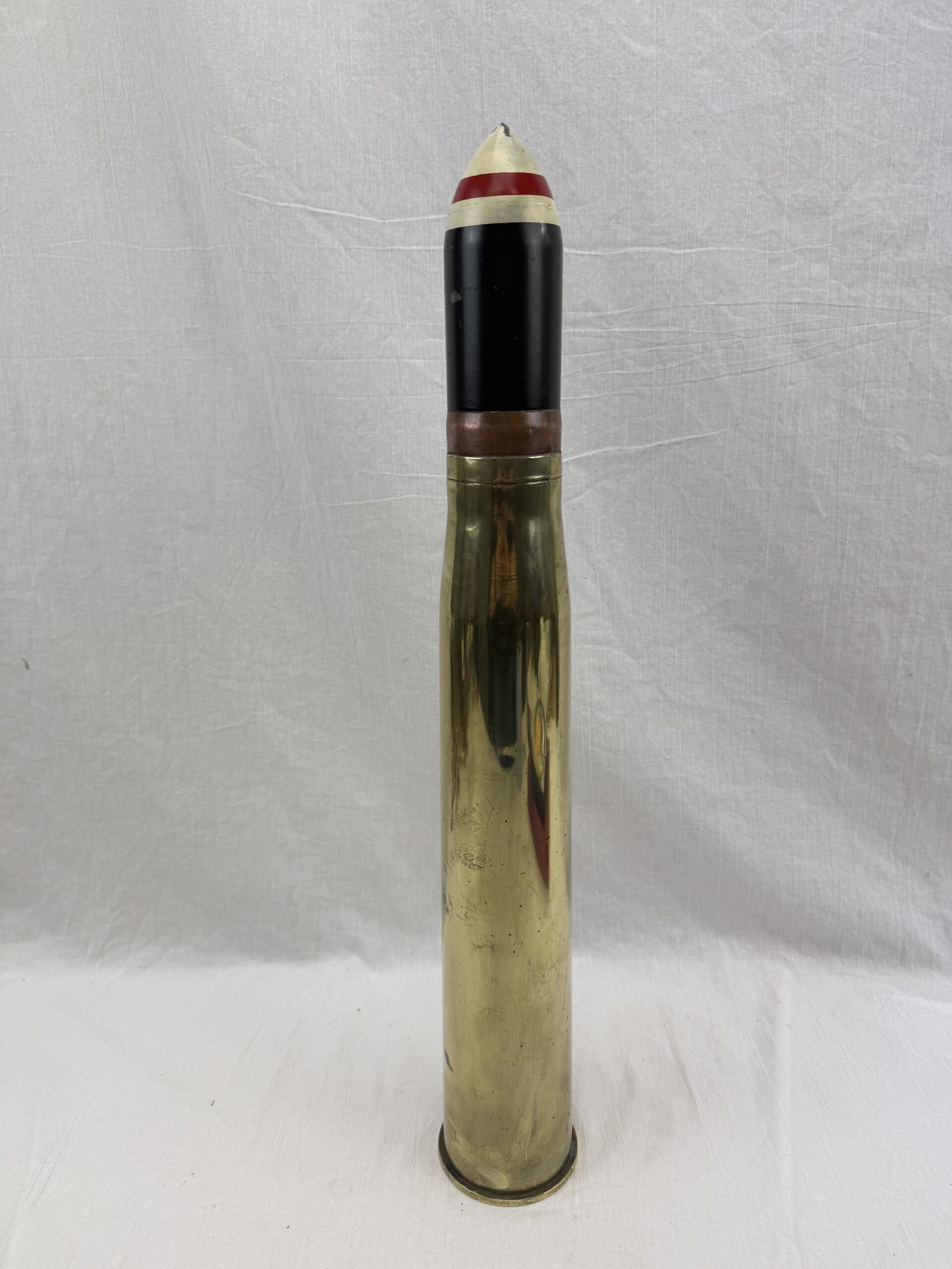 Rare WW2 6-pdr Armour Piercing Capped (APC) Shell 1943 - Image 2