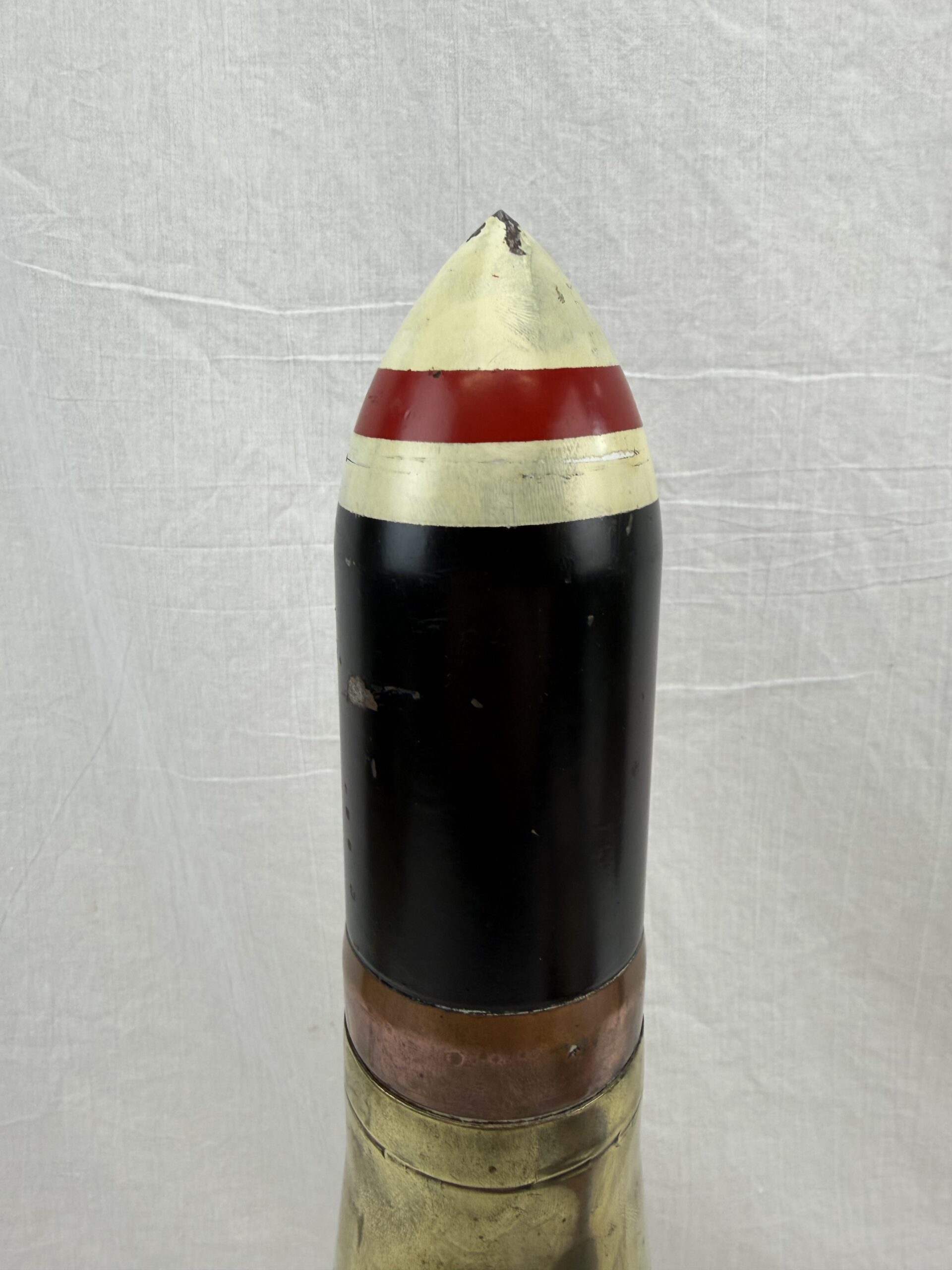 Rare WW2 6-pdr Armour Piercing Capped (APC) Shell 1943 - Image 3