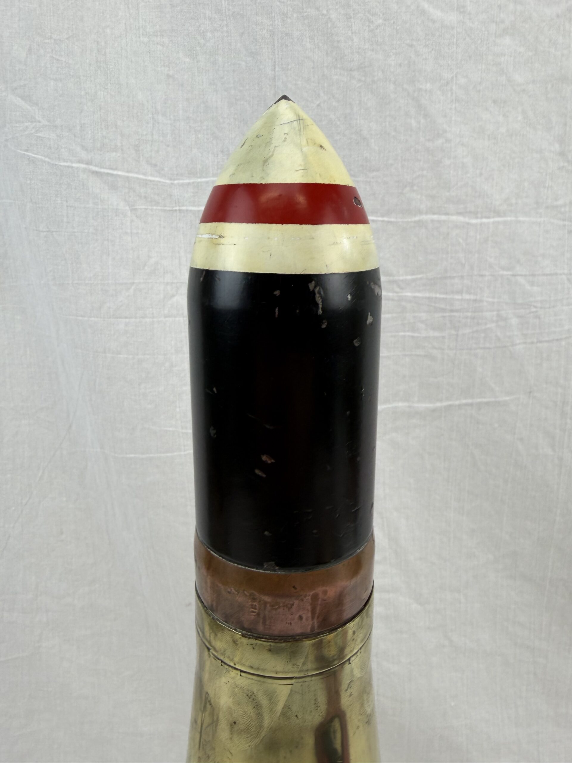 Rare WW2 6-pdr Armour Piercing Capped (APC) Shell 1943 - Image 4