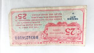 USA, 1947–48, Military Payment Certificate, Series 471, 25 Cents