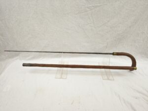 Victorian Custom Officers Briar Wood Rummage Sword Stick By Mole Of Birmingham