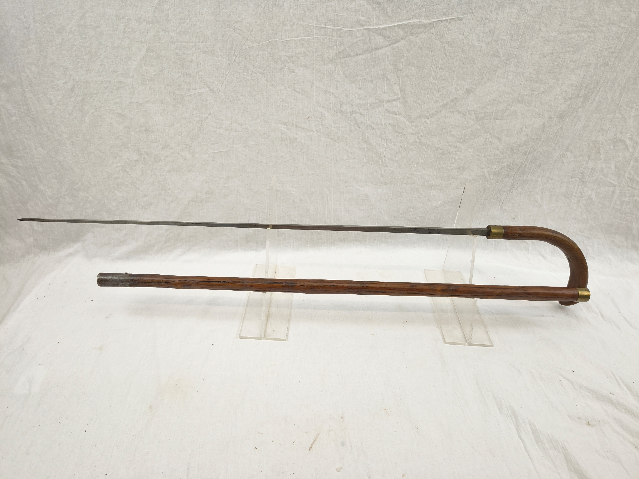 Victorian Custom Officers Briar Wood Rummage Sword Stick By Mole Of Birmingham