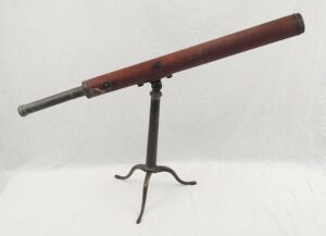 Victorian Brass Library Telescope On Tripod
