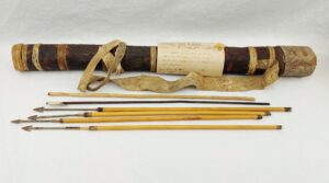 Victorian Poison Arrow Quiver And Arrows Taken From Prince Lobingula Matabele
