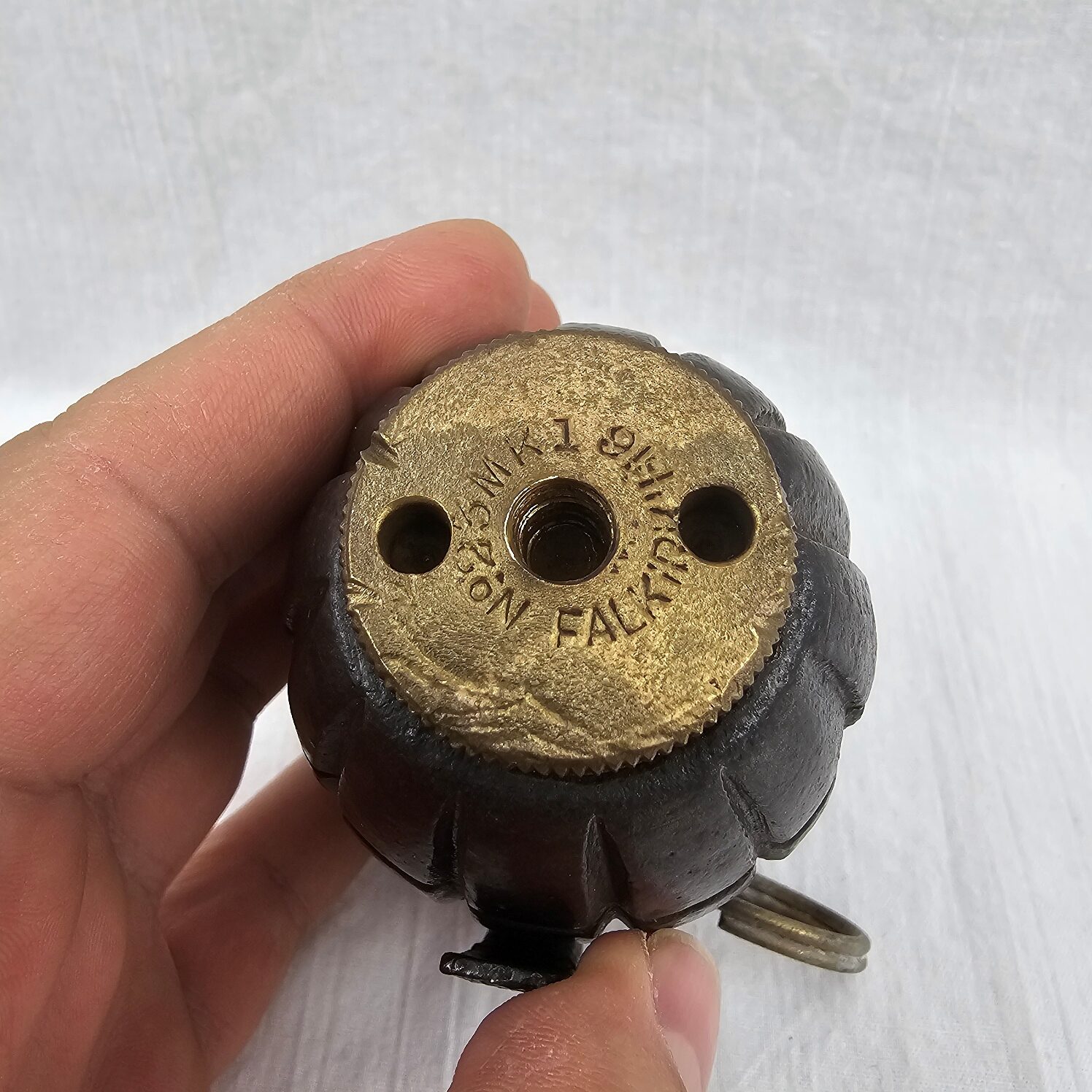 WW1 No.23 Mk I Original Paint, Early Lever Mills Bomb - Image 7