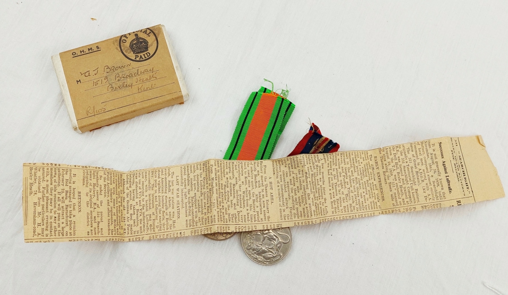 WW2 British Medal Set Of 2 - Image 2