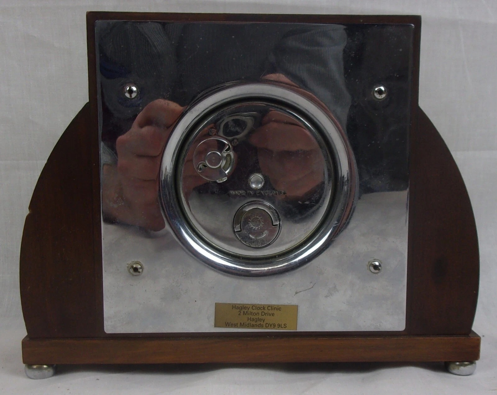 1920s Chinoiserie Lacquered Mantle Clock - Image 7
