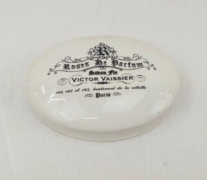 1900s French Victor Vaisser Ceramic Lidded Soap Jar