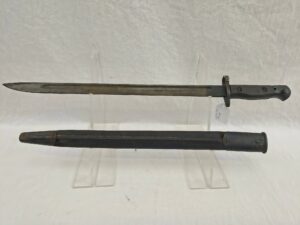 1917 Dated 1907 Pattern Bayonet By Chapman With Scabbard