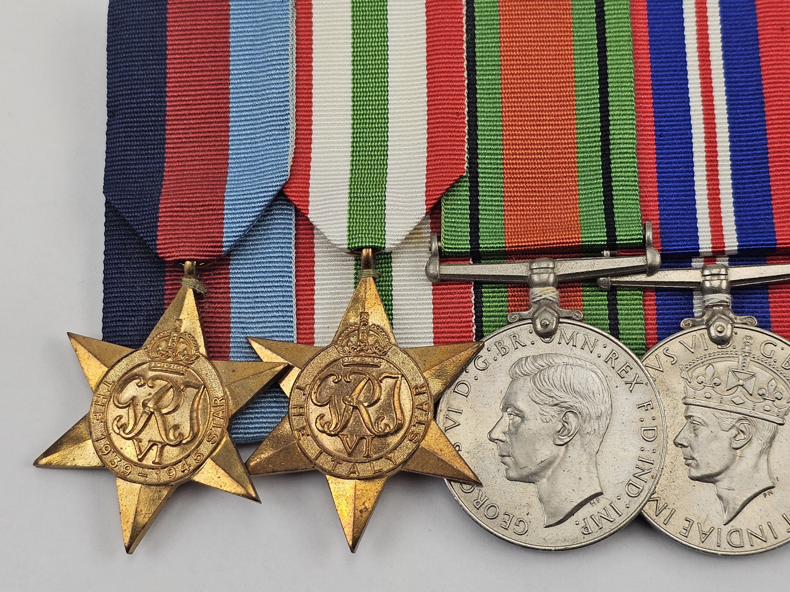 A British WW2 Mounted Italy Star and Teritorial Medal Set - Image 2