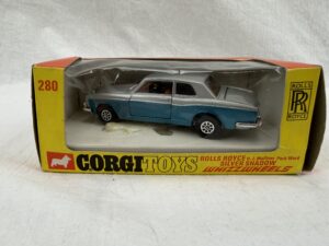 Boxed Corgi Toys 280 Whizzwheels Rolls Royce Silver Shadow