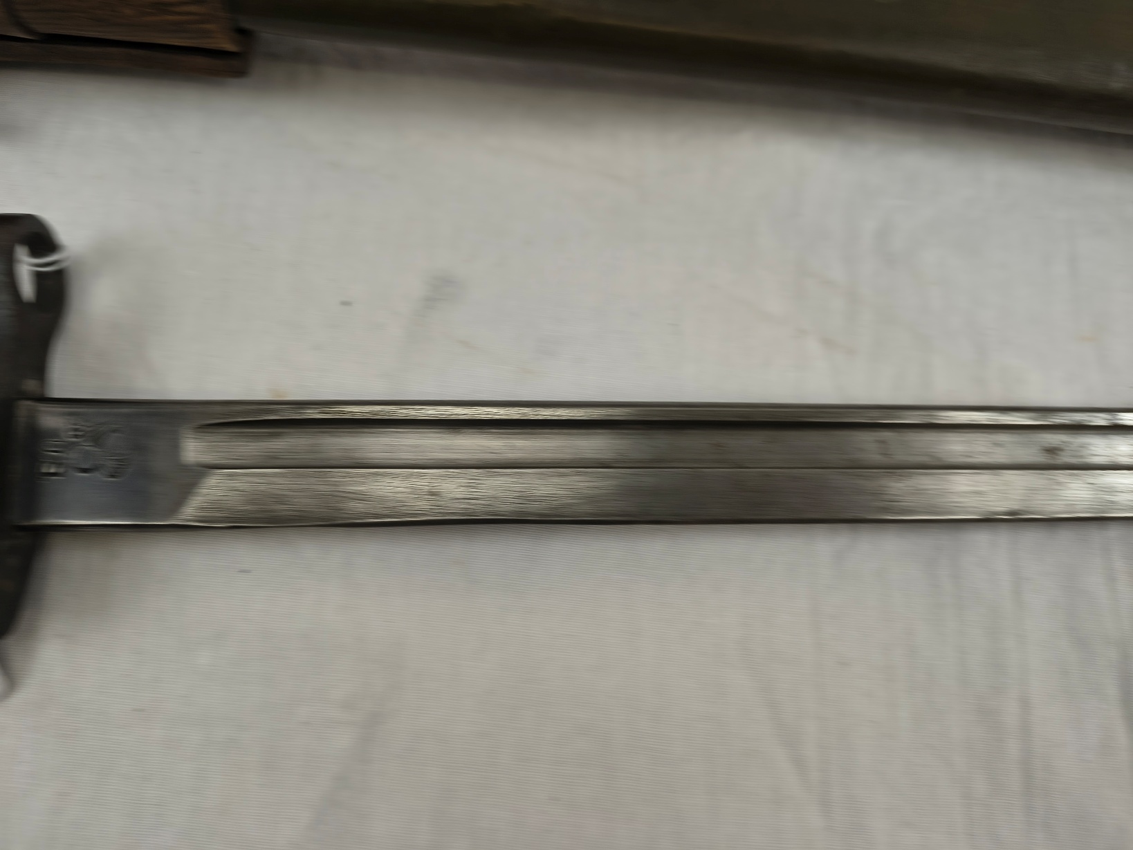 British WW1 1907 Pattern 1917 Bayonet By Remington With Scabbard, Frog and Belt - Image 6