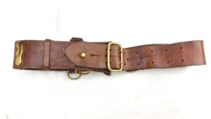 British, WW1, Sam Browne Leather Belt, Size “33”, Brass Fittings