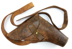 British, WW2–1941, Leather Holster for No.1 Mk V Flare Pistol, E. Jeffries & Sons Ltd