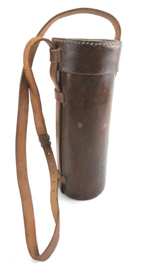 British, WWI, Era Leather Telescope Case, Named “G.D.M.”