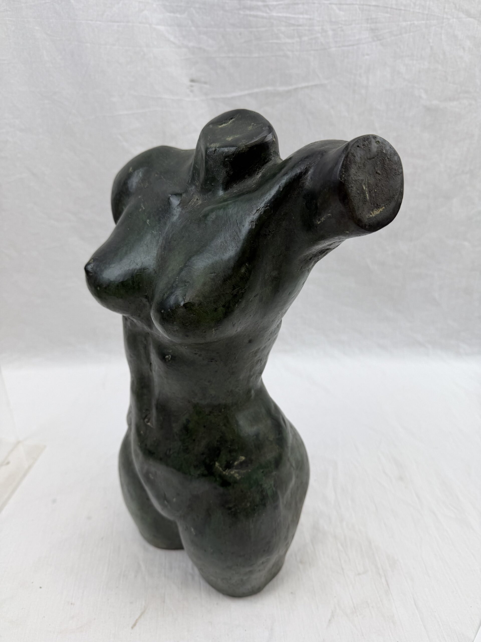 Contemporary Bronze Sculpture Of A Nude Ladies Torso - Image 2