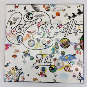 Led Zeppelin, c.1973, Led Zeppelin III LP, Atlantic Deluxe Strawberry Cut, Alsdorf Press, Rotating Wheel Sleeve, West German Pressing