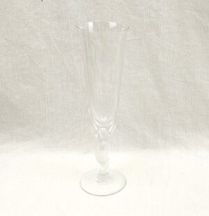 Igor Carl Faberge For Franklin Crystal Snow Dove Crystal Champagne Glass