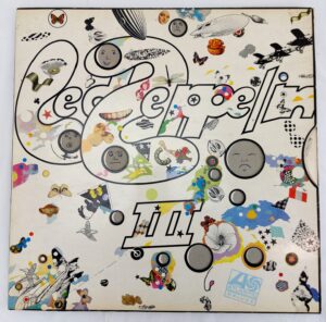 Led Zeppelin, 1970, Led Zeppelin III LP, Atlantic Records, Red-Plum Labels, 2401 002, A-5 & B-5 Matrices, “So mote it be”,“Do what thou wilt”, UK Polydor Press