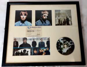 Oasis Heathen Chemistry Framed Display, with Noam Gallagher Signed Insert & Nottingham 2002 Ticket*