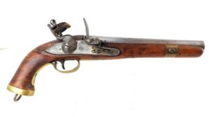 Persian, c.1853–1858, Sea Service Flintlock Pistol, Belgian (Liège) Manufacture, Made by Coquilhat & Digréffe, Obsolete Calibre