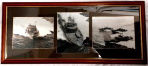 Royal Navy Motor Torpedo Boats HMS Sabre / HMS Scimitar, Original Period Photographs, Framed Display