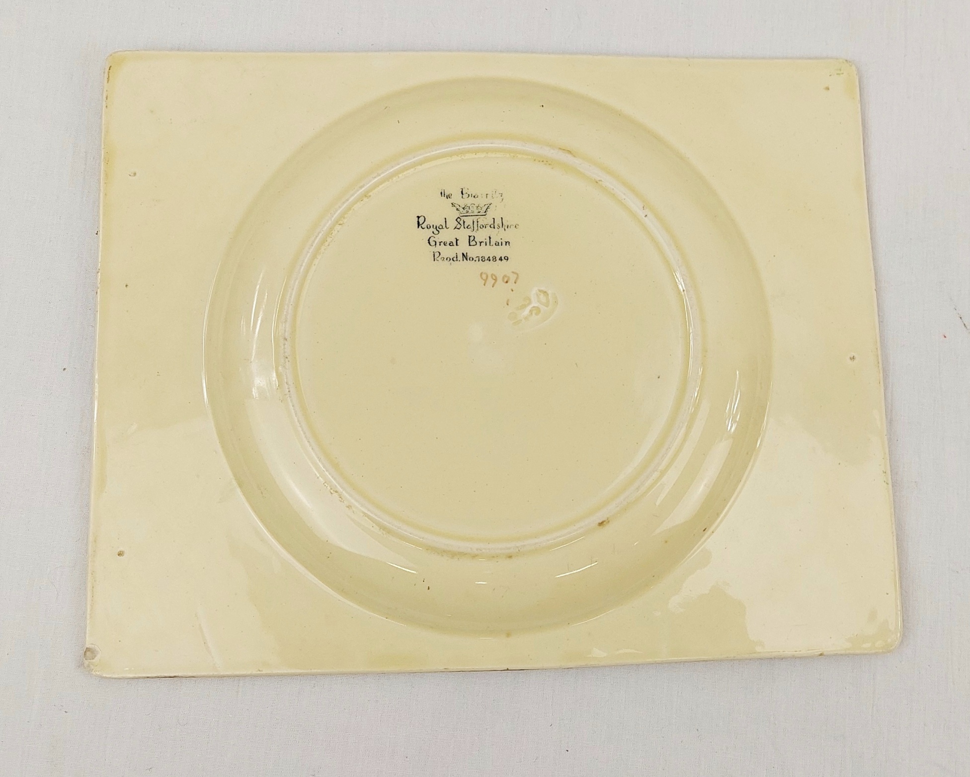 1930s Clarice Cliff Biarritz Paradise Pattern Rectangular Plate - Image 6