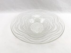 Signed Rene Lalique Circa 1935 Annecy Pattern Clear Glass Bowl