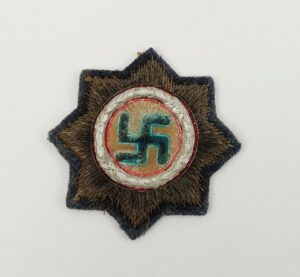 WW2 German Third Reich Luftwaffe Cloth German Cross In Gold