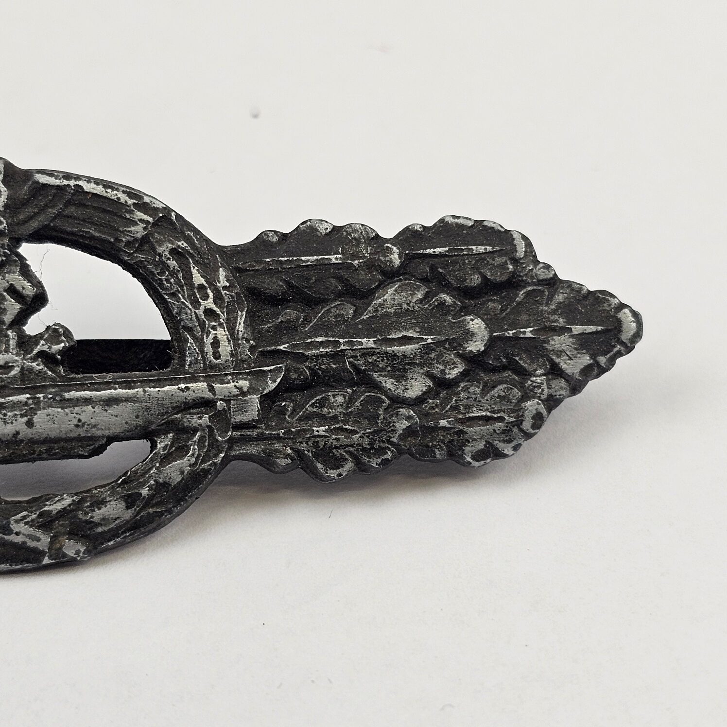 WW2 Nazi German Third Reich U-Boat Silver Combat Clasp - Image 4
