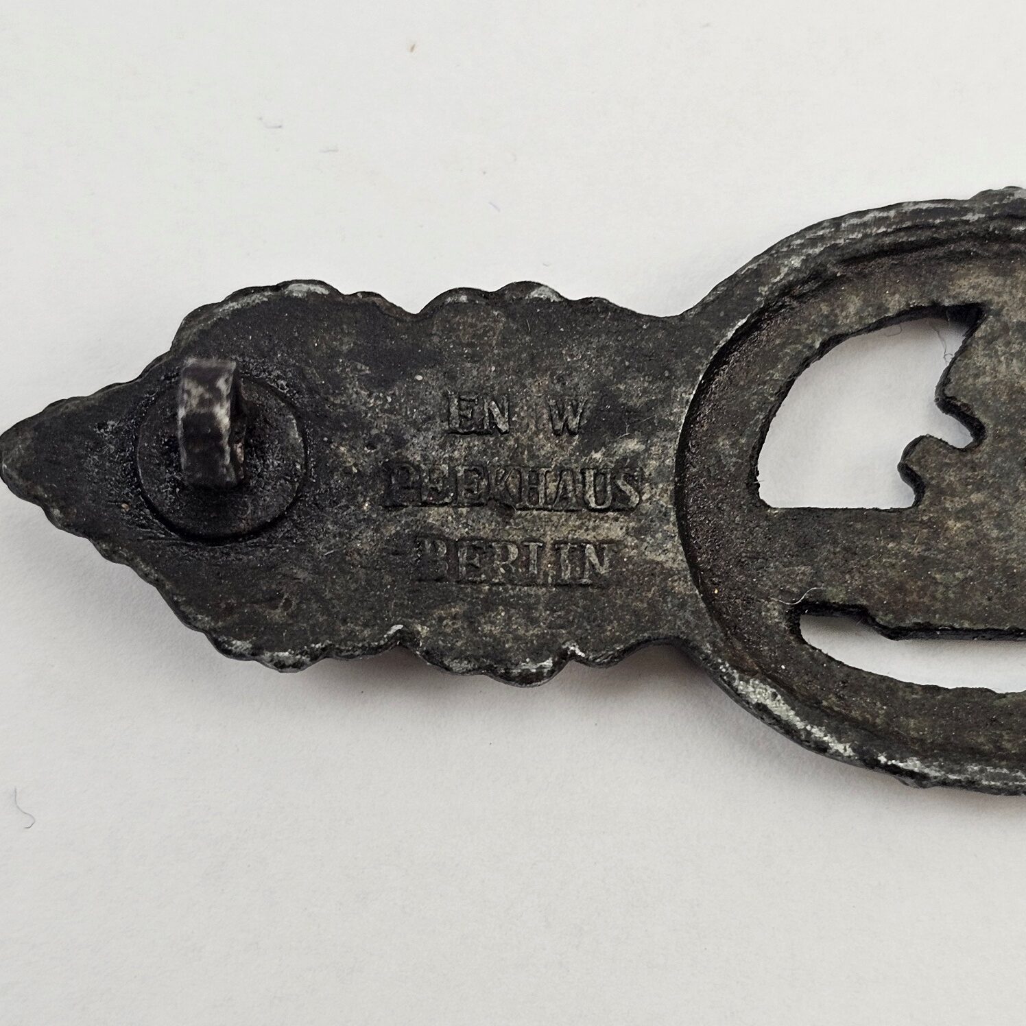 WW2 Nazi German Third Reich U-Boat Silver Combat Clasp - Image 8