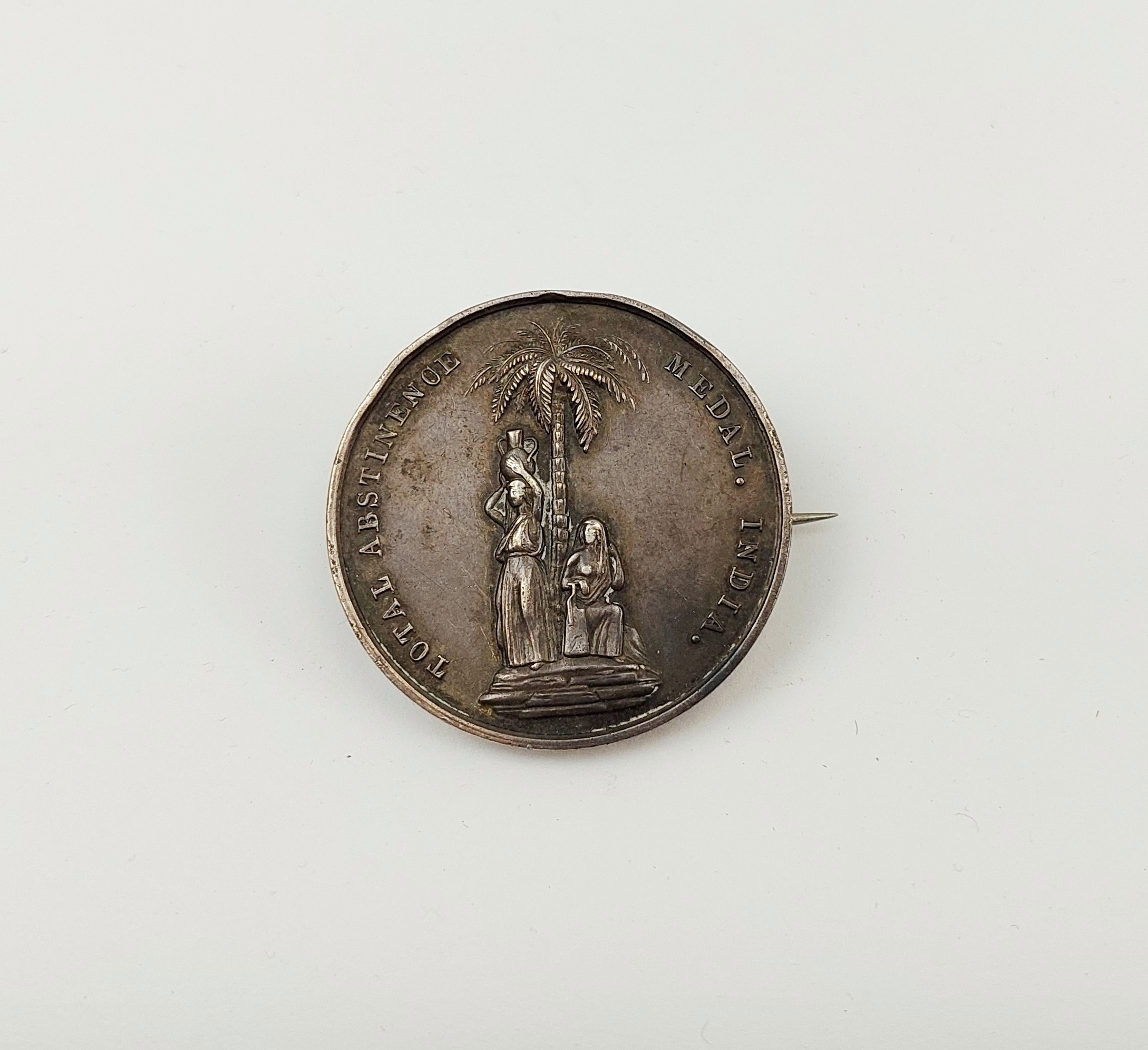 c1897 British Colonial Indian Army Temperance Silver Medal
