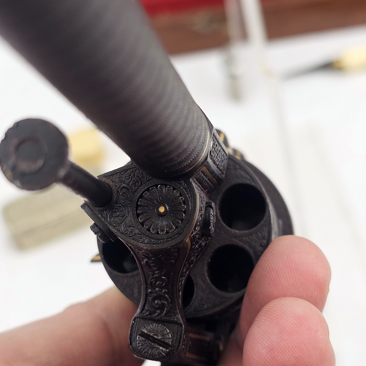 19th Century Pinfire revolver Presented by King of Italy Umberto to Garibaldi - RESERVED - Image 15