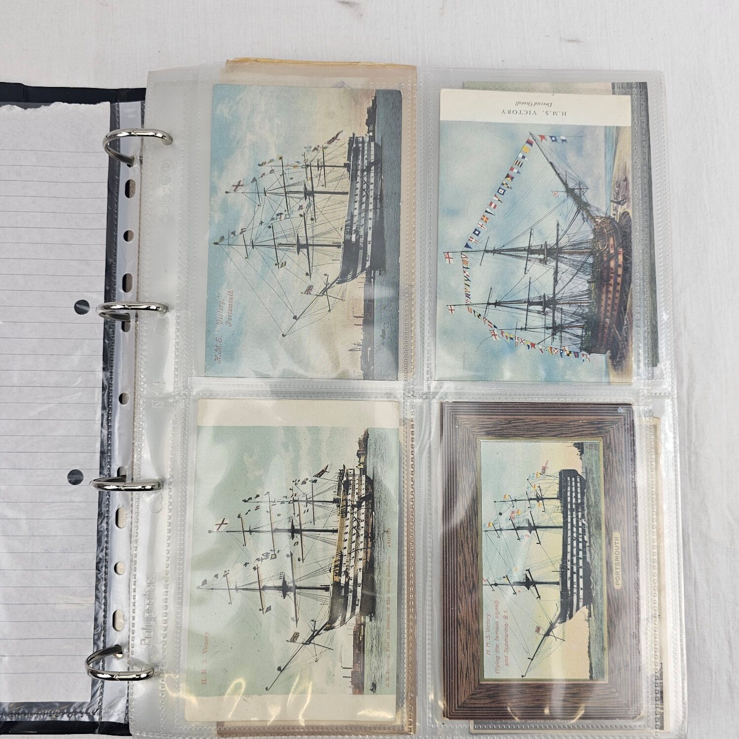 Album Of Approximately 135 Vintage Portsmouth Postcards