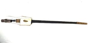 British, Pattern 1876 Martini-Henry Socket Bayonet (“Lunger, Long Common”) , Scabbard & White Leather Frog, Nepalese Service Marked