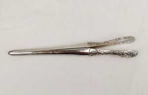 Birmingham 1907 Sterling Silver And Steel Glove Stretchers
