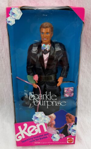 Boxed 1991 Mattel Barbie Ken Sparkle Surprise