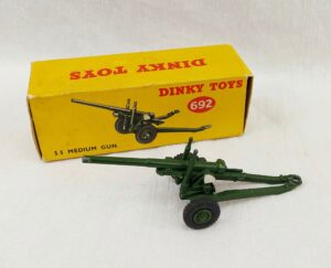 Boxed Dinky Toys 692 5.5" Medium Gun